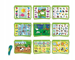 CLEMENTONI MÓWIĄCE PIÓRO ZWIERZĘTA GRA EDUKACYJNA DLA DZIECI 500 PYTAŃ