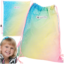 WOREK NA BUTY OBUWIE KAPCIE NA WF ASTRABAG Z TĘCZOWYM MOTYWEM OMBRE