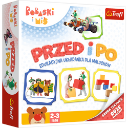 GRA UKŁADANKA EDUKACYJNA DLA DZIECI PRZED I PO BOBASKI I MIŚ - 02062 TREFL
