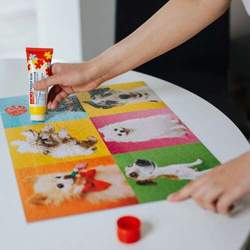 KLEJ DO PUZZLI W TUBCE Z GĄBKĄ 70 ml ŚRODEK ZABEZPIECZAJĄCY DO PUZZLI TREFL