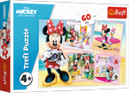 PUZZLE MYSZKA MINNIE 60 EL. UROCZA MYSZKA MINNIE UKŁADANKA TREFL 17360