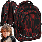 PLECAK SZKOLNY MŁODZIEŻOWY DERFORM BACKUP X51 CZERWONY CODE KODOWANIE HAKER