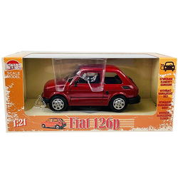 AUTO SAMOCHÓD FIAT 126P MALUCH METALOWY KOLEKCJONERSKI WELLY 1:21 BORDOWY