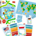 GRA EDUKACYJNA PAŃSTWA I FLAGI MISTRZ WIEDZY TREFL DWUSTRONNA PLANSZA