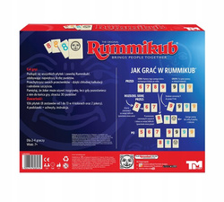 GRA PLANSZOWA RUMMIKUB LOGICZNA LICZBOWA RODZINNA TOWARZYSKA STRATEGICZNA