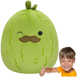 SQUISHMALLOWS MASKOTKA MIĘKKA PLUSZOWA PRZYTULANKA 20 cm - OGÓREK CHARLES