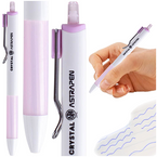 DŁUGOPIS AUTOMATYCZNY 0,7mm CRYSTAL WHITE ASTRA NIEBIESKI WKŁAD