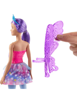 LALKA BARBIE DREAMTOPIA TĘCZOWA WRÓŻKA SKRZYDEŁKA