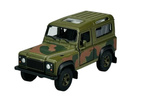 WOJSKOWY SAMOCHÓD LAND ROVER DEFENDER MORO ARMOR SQUAD  WELLY 1:34