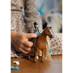 SCHLEICH HORSE CLUB KOŃ KONIK Z WŁOSAMI DO STYLIZACJI KIM CARAMELO FIGURKI