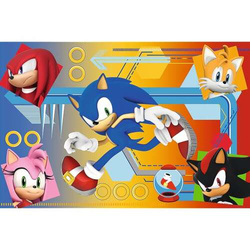 PUZZLE 60 EL SONIC THE HEDGEHOG W AKCJI UKŁADANKA DLA DZIECI TREFL 17387
