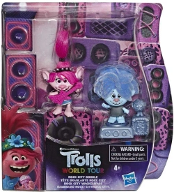 TROLLE WORLD TOUR ROCK CITY BOBBLE FIGURKI POPPY TAŃCZĄCE GŁÓWKI HASBRO