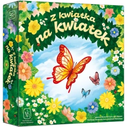 GRA PLANSZOWA RODZINNA Z KWIATKA NA KWIATEK NATURA DREWNIANE PIONKI KARTY