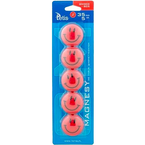 MAGNESY EMOTIKONY BUŹKI DO TABLIC UŚMIECH CZERWONE 35mm 5SZT TETIS