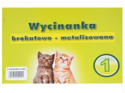 WYCINANKA BROKATOWO - METALIZOWANA 1 PAPIER A4