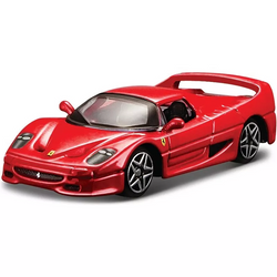 AUTO METALOWE SAMOCHÓD BBURAGO 1/64 FERRARI F50