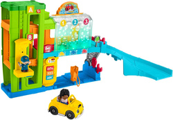 FISHER-PRICE LITTLE PEOPLE MYJNIA SAMOCHODOWA EDUKACYJNA Z WINDĄ MELODIE