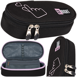 PIÓRNIK SZKOLNY SASZETKA USZTYWNIONA MAJEWSKI ST.RIGHT CZARNY K-POP LOVER