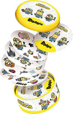DOBBLE MINIONKI GRA KARCIANA TOWARZYSKA IMPREZOWA RODZINNA 55 KART DE