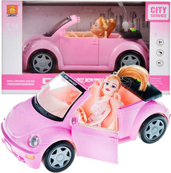 SAMOCHÓD KABRIOLET DLA LALEK AUTO ŚWIATŁO DŹWIĘK