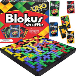 BLOKUS SHUFFLE EDYCJA UNO GRA Z KARTAMI - MATTEL