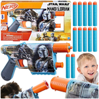 NERF STAR WARS MANDALORIAN BLASTER WYRZUTNIA PISTOLET 12 STRZAŁEK HASBRO