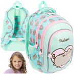 PLECAK SZKOLNY PUSHEEN DLA DZIEWCZYNKI BPL58 ST.MAJEWSKI MIĘTOWY KOTEK