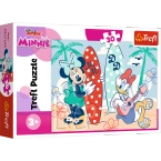 PUZZLE 30 ELEMENTÓW DISNEY KOLOROWA MYSZKA MINNIE DAISY 18302 TREFL