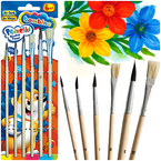 PĘDZELKI SZKOLNE BAMBINO PĘDZLE DO MALOWANIA NAKŁADANIA KLEJU 6 sztuk