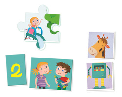 GRA PLANSZOWA EDUKACYJNA 8 GIER W 1 MEMO UCZĘ SIĘ BAWIĄC PUZZLE CLEMENTONI