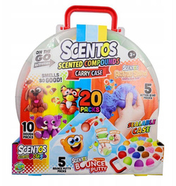 MASA PLASTYCZNA PACHNĄCA PIASEK KINETYCZNY W WALIZCE ROZCIĄGA SIĘ SCENTOS