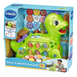 DINO ŁAKOMCZUSZEK DINOZAUR INTERAKTYWNY EDUKACYJNY NAUKA CYFEREK VTECH