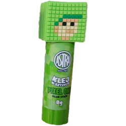 KLEJ W SZTYFCIE ASTRA SZKOLNY 8G MOCNY Z FIGURKĄ MINECRAF PIXEL ONE - 3 szt