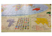 PUZZLE EDUKACYJNE MAPA ŚWIATA 260 EL 60X40 GŁOWALA