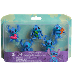 STITCH FIGURKI KOLEKCJONERSKIE ZESTAW 5 FIGUREK LILO I STITCH DISNEY
