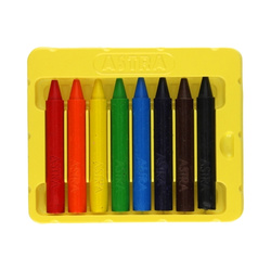 KREDKI ŚWIECOWE ASTRA SUPER JUMBO 8 KOLORÓW EXTRA GRUBE