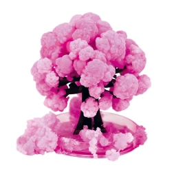 MAGICZNE ROSNĄCE KWITNĄCE DRZEWO SAKURA RÓŻOWE Z KRYSZTAŁKAMI KIDEA