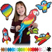 PUZZLE PUZZELKI PIXELKI JIXELZ W POWIETRZU 1500 EL. RAKIETA SAMOLOT BALON