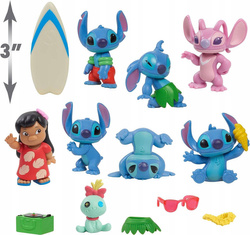 STITCH FIGURKI KOLEKCJONERSKIE ZESTAW FIGUREK 13 EL. LILO I STITCH DISNEY
