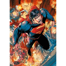 PUZZLE 1000 SUPERMAN W AKCJI BOHATER KOMIKS FILM DC UKŁADANKA TREFL 10936