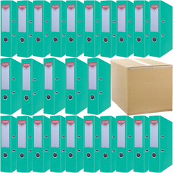 SEGREGATOR A4/75mm OFFICE PRODUCTS Z DŹWIGNIĄ PP TURKUSOWY 25 SZTUK
