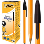 DŁUGOPIS BIC ORANGE FINE 0,8mm Z ZATYCZKĄ ORYGINALNY CZARNY - 20 sztuk
