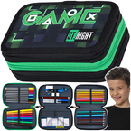 PIÓRNIK SZKOLNY Z WYPOSAŻENIEM POTRÓJNY ST.RIGHT DLA GRACZA GREEN GAME