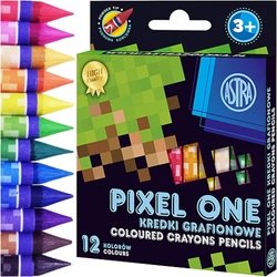 KREDKI GRAFIONOWE PIXEL ONE PIKSELE 12 INTENSYWNYCH KOLORÓW ASTRA