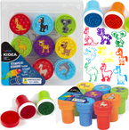 PIECZĄTKI STEMPELKI OZDOBNE MOTYWACYJNE STEMPLE ZWIERZĘTA A 9 sztuk KIDEA