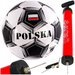 PIŁKA NOŻNA DO GRY W NOGĘ REPREZENTACJA POLSKI 5 MIDEX CZARNA + POMPKA