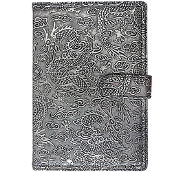 KALENDARZ KSIĄŻKOWY DZIENNY A5 2026 ZAPIĘCIE TERMINARZ DRAGON SREBRNY