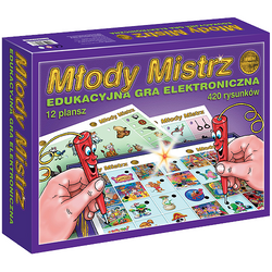 GRA EDUKACYJNA ELEKTRONICZNA MŁODY MISTRZ 420 OBRAZKÓW INTERAKTYWNA JAWA