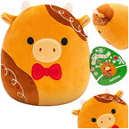 SQUISHMALLOWS MASKOTKA PLUSZAK PRZYTULANKA ŚWIĄTECZKA KROWA JERICHO 20 cm