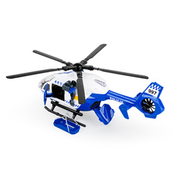 HELIKOPTER POLICYJNY ŚMIGŁOWIEC Z WYCIĄGARKĄ POLICJA DŻWIĘK ŚWIECI DUMEL